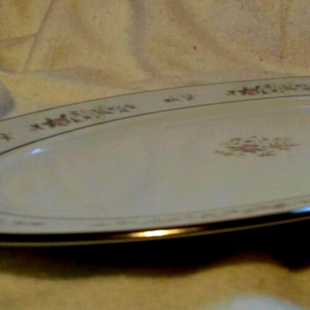 🔥Lenox Vtg. Platter Bouquet Collection Porcelain Imported Platter 14" X 10 - Picture 9 of 16